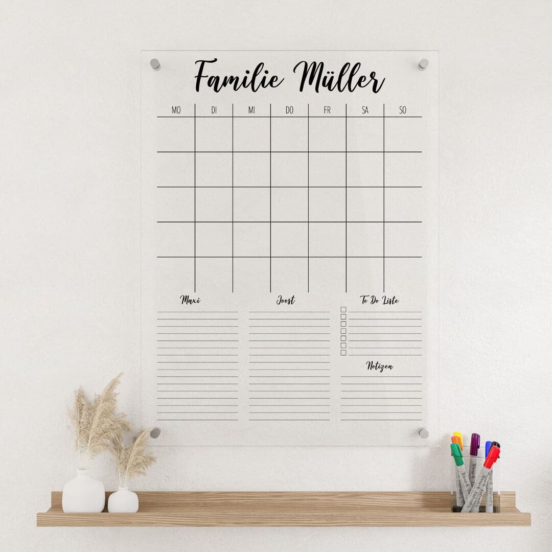 Hochkant 2-Namen Kalender