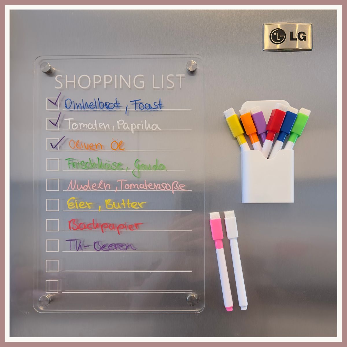 Magnetischer Stiftehalter in weiß