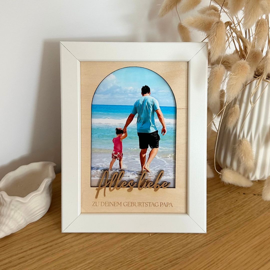 Personalisierter Bilderrahmen "Alles Liebe"