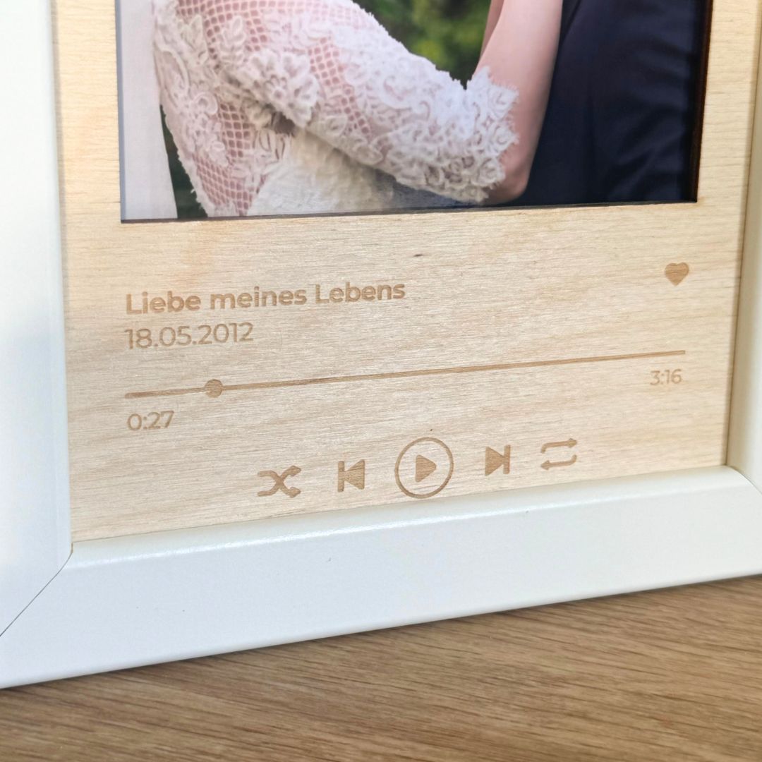 Personalisierter Bilderrahmen "Song Cover"