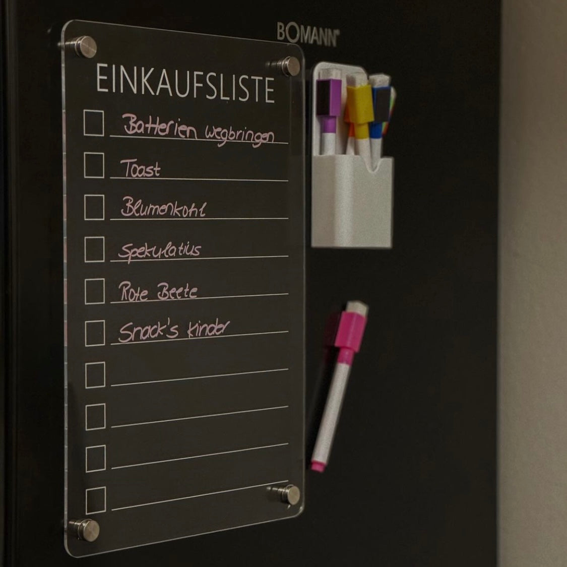 Kühlschrankplaner "Einkaufsliste"