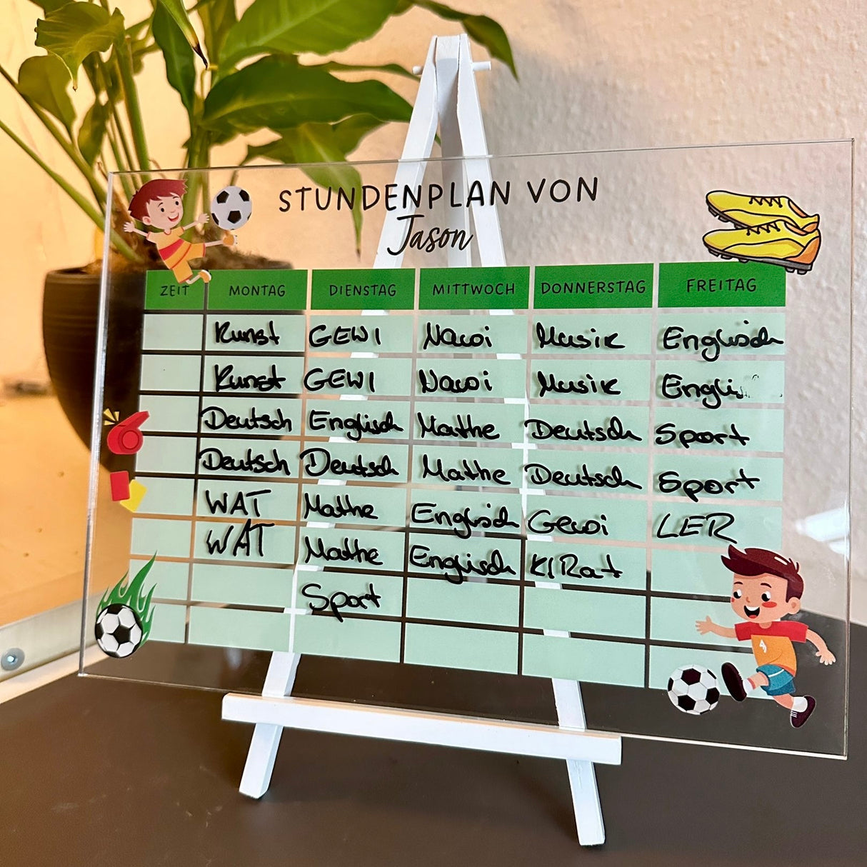 Stundenplan "Fußball"
