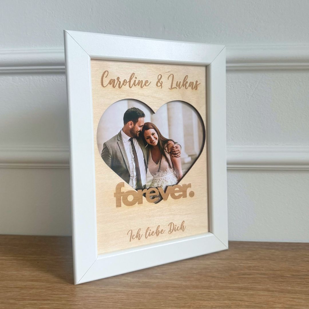 Personalisierter Bilderrahmen "Forever"