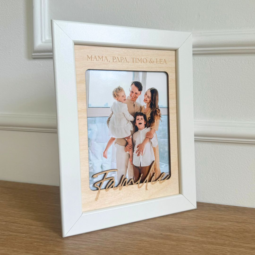 Personalisierter Bilderrahmen "Familie"