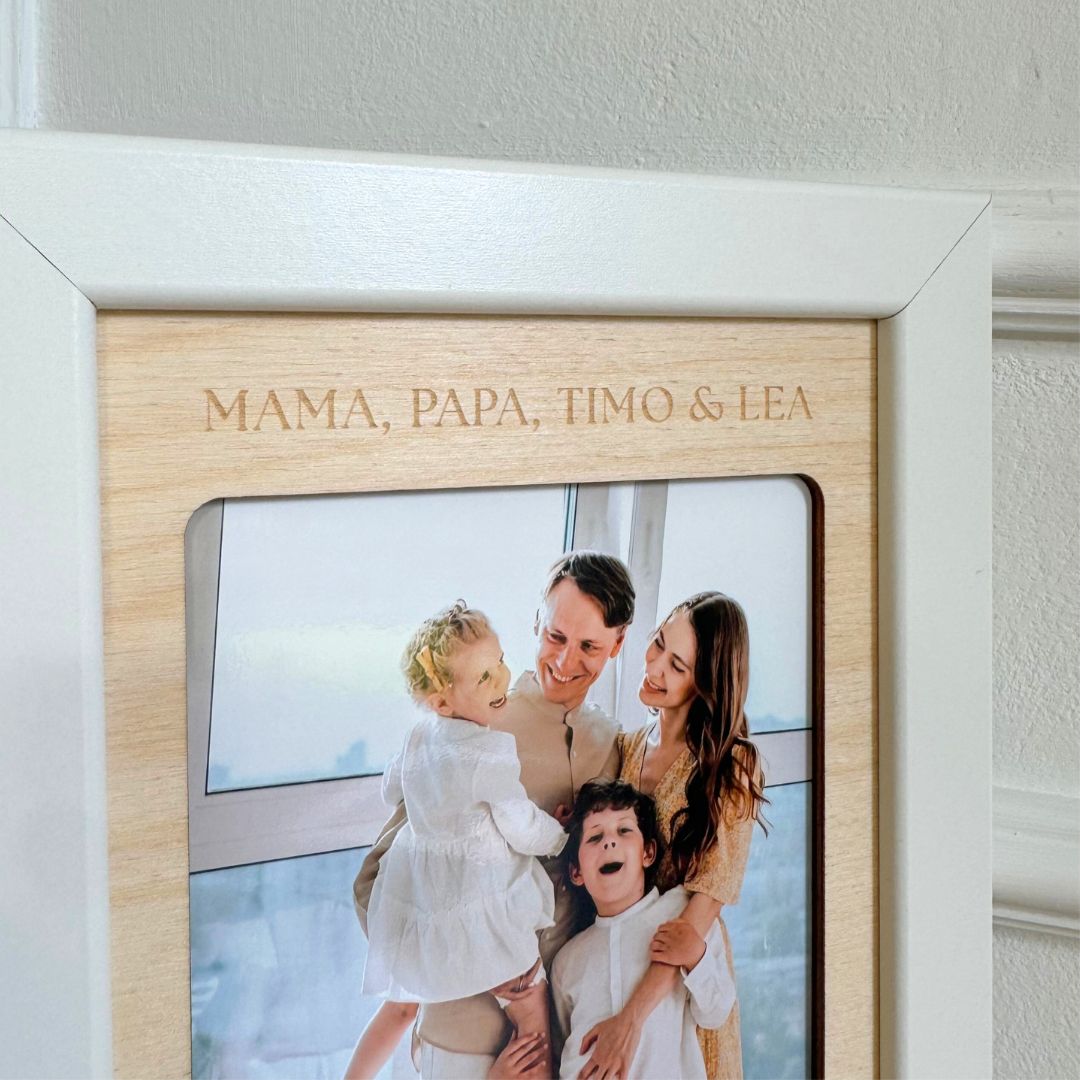 Personalisierter Bilderrahmen "Familie"