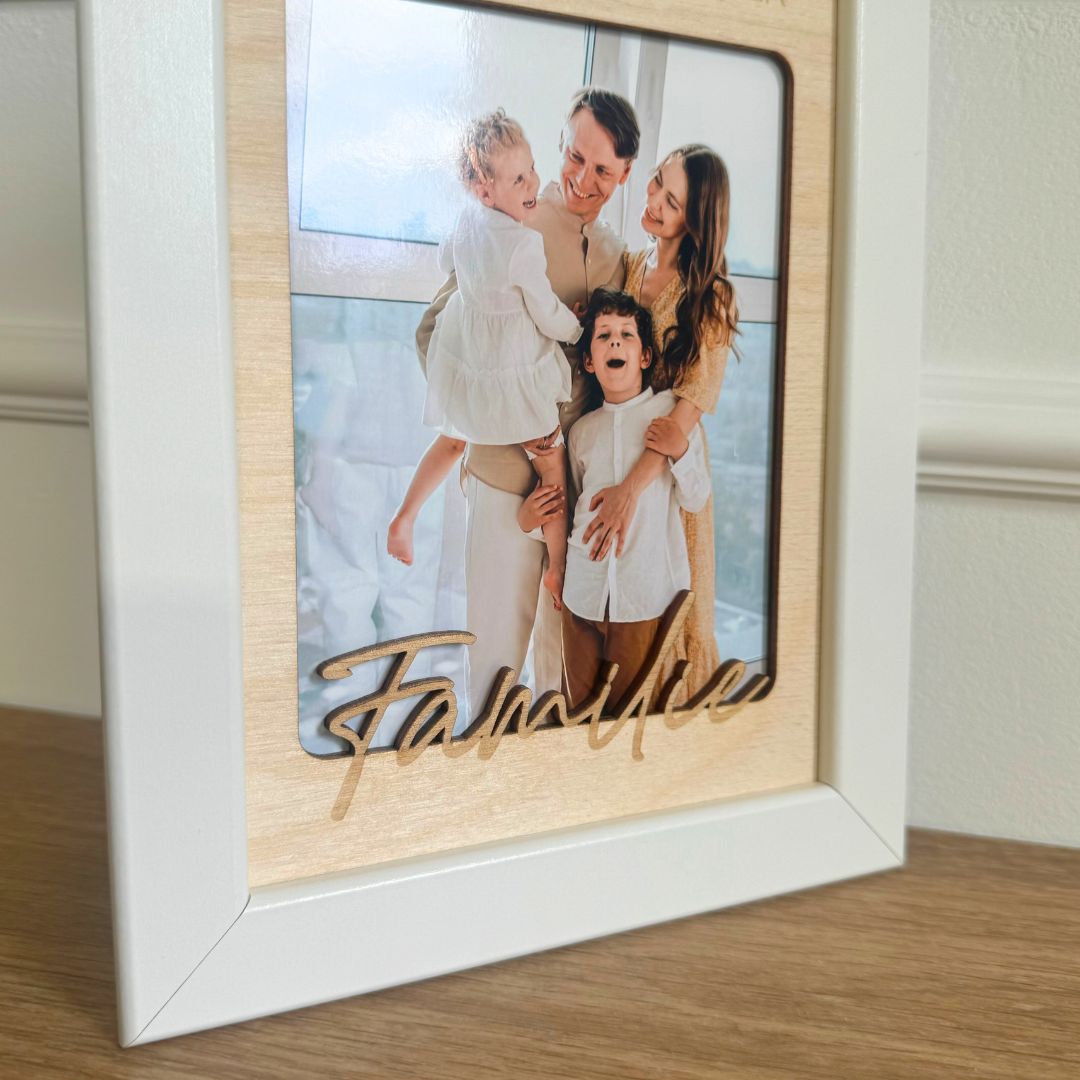 Personalisierter Bilderrahmen "Familie"