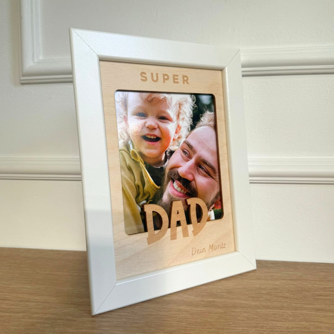 Personalisierter Bilderrahmen "Super Dad"