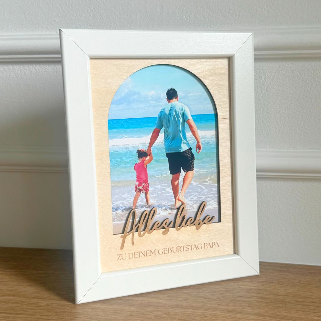 Personalisierter Bilderrahmen "Alles Liebe"