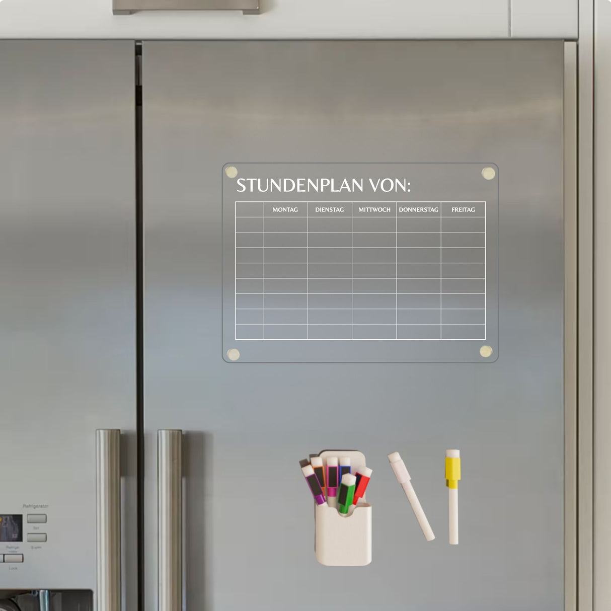 Kühlschrankplaner "Stundenplan"