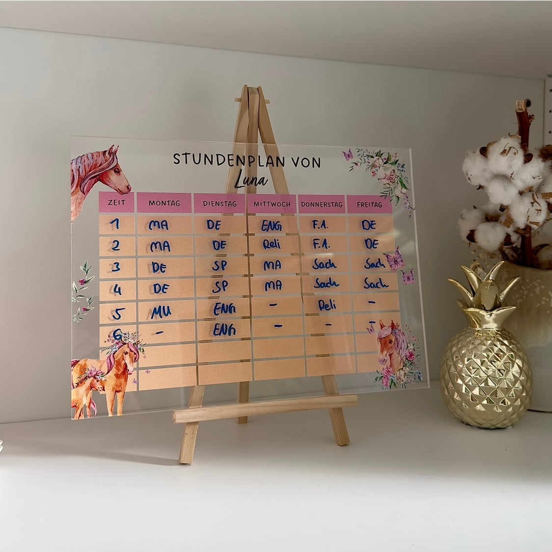 Stundenplan "Pferd"