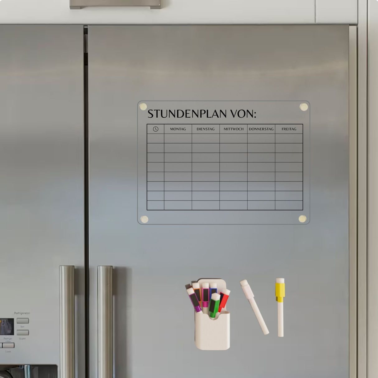 Kühlschrankplaner "Stundenplan"