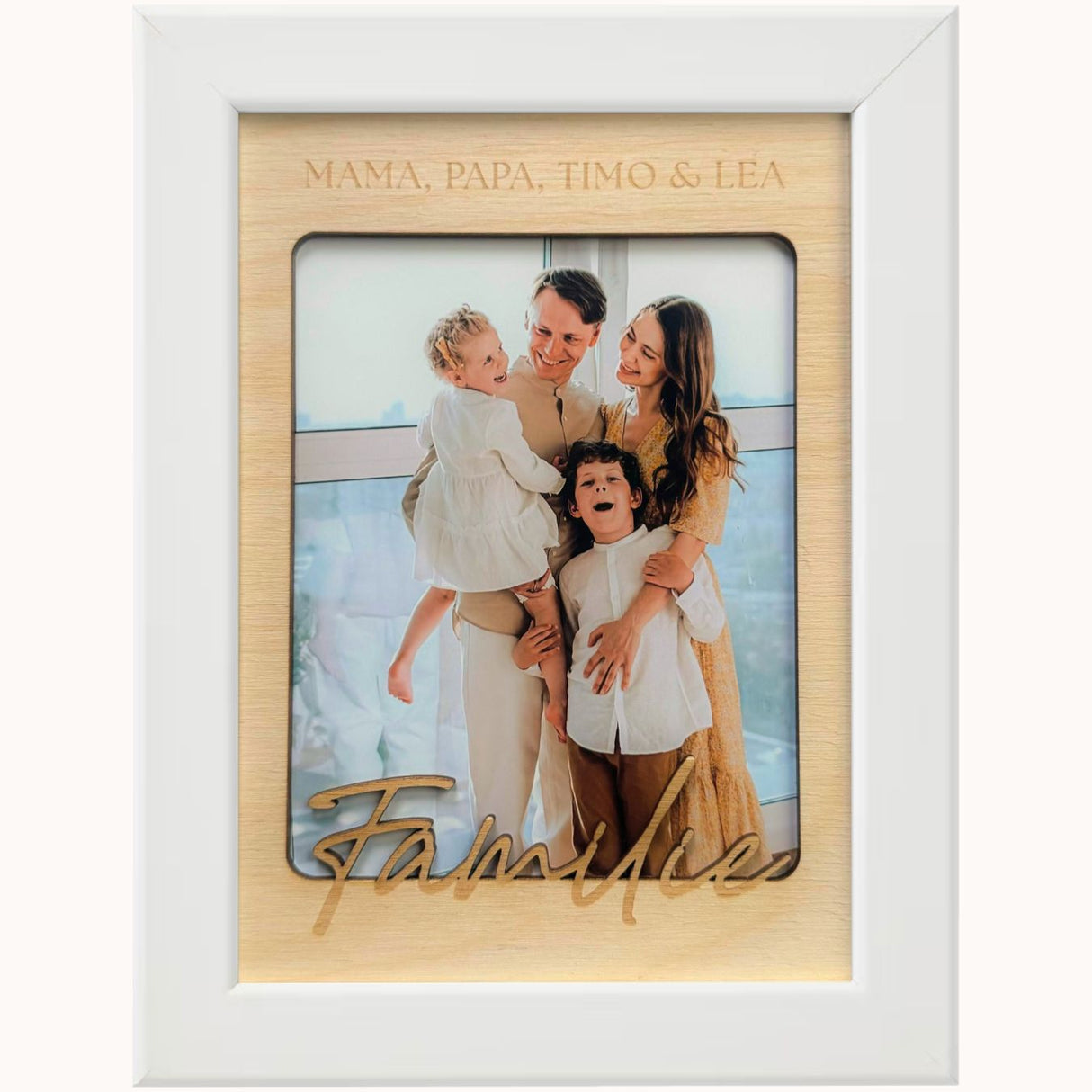 Personalisierter Bilderrahmen "Familie"
