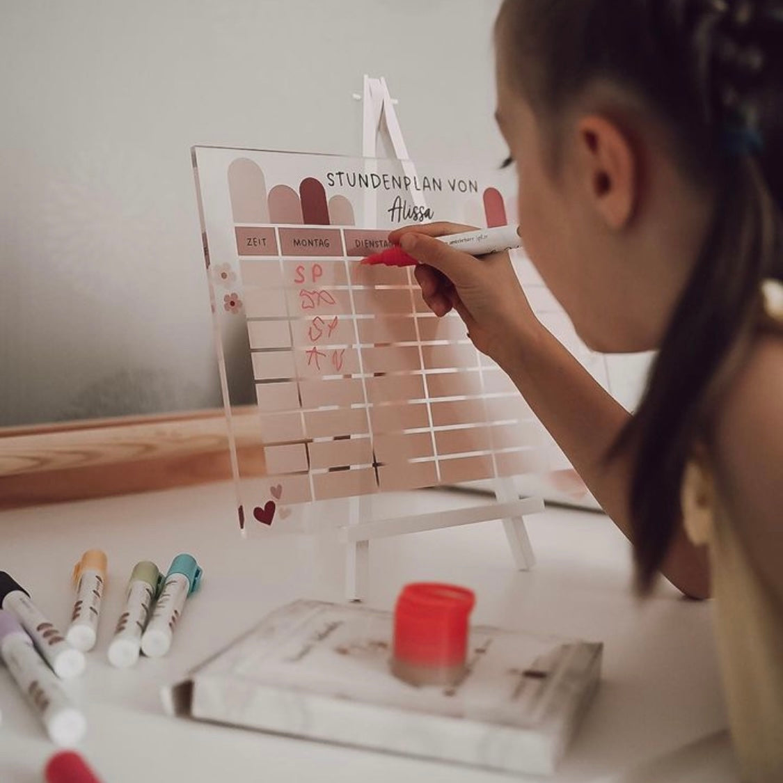 Stundenplan "Rosarot"