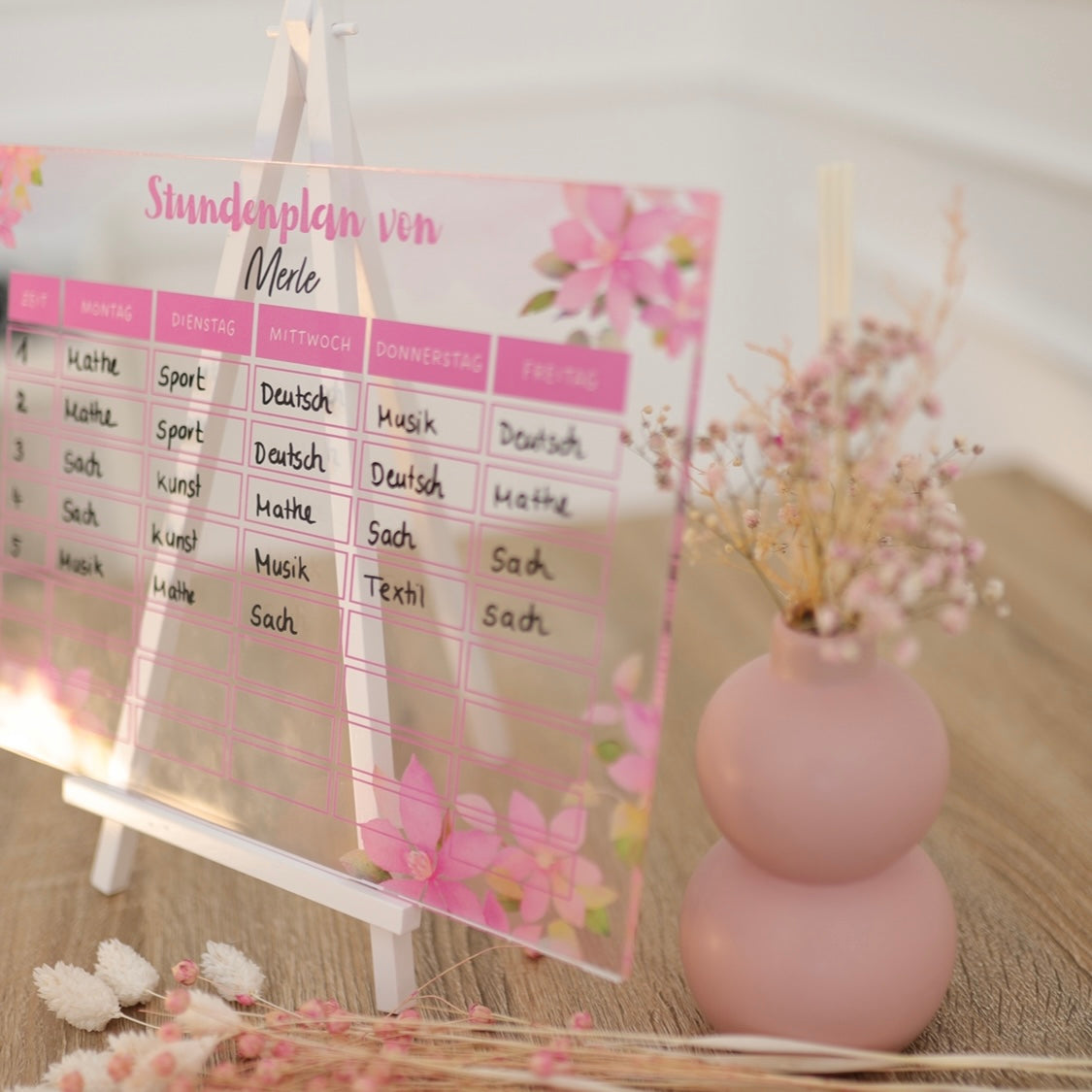 Stundenplan "Blumenliebe"