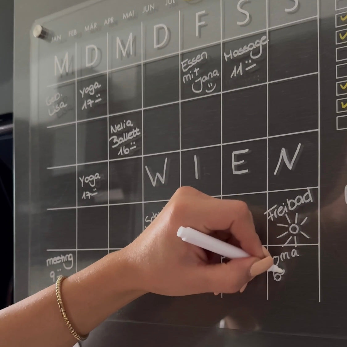 Kühlschrankplaner "Monatskalender"