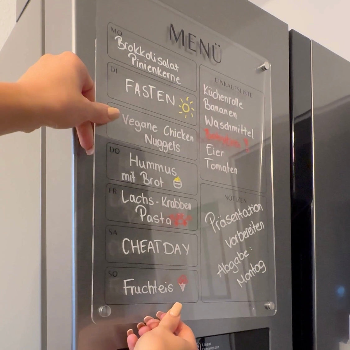 Kühlschrankplaner "MENÜ"