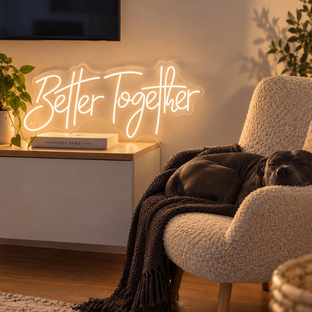 "Better Together" - LED Schriftzug