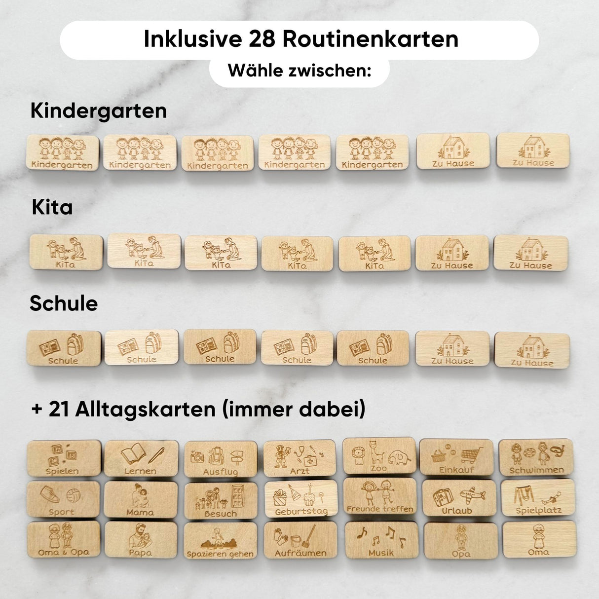 Kinder Wochenplaner aus Holz