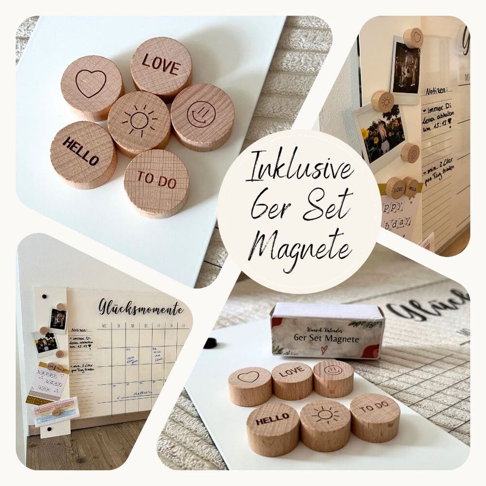 2 Monatskalender mit Magnetboard