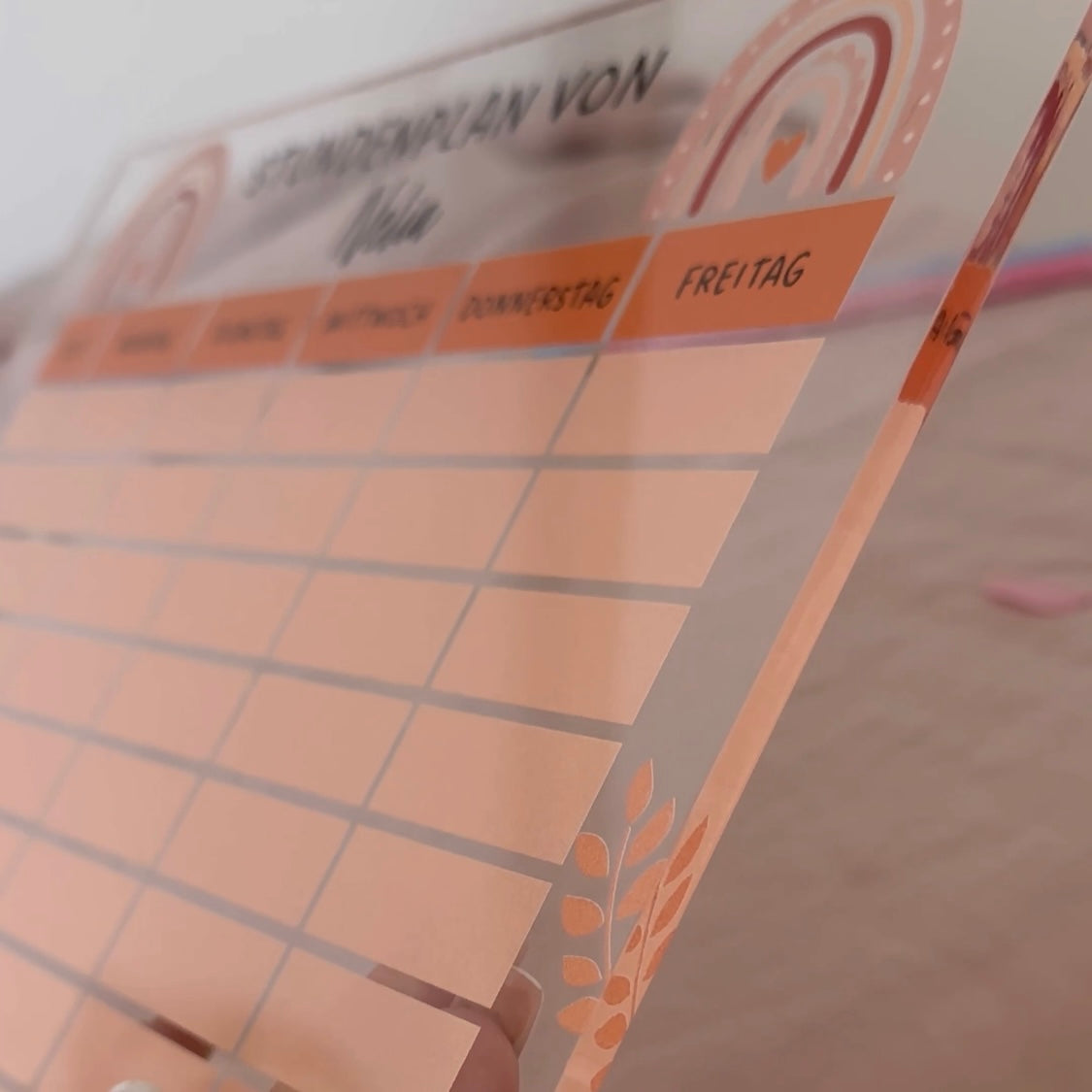 Stundenplan "Regenbogen"