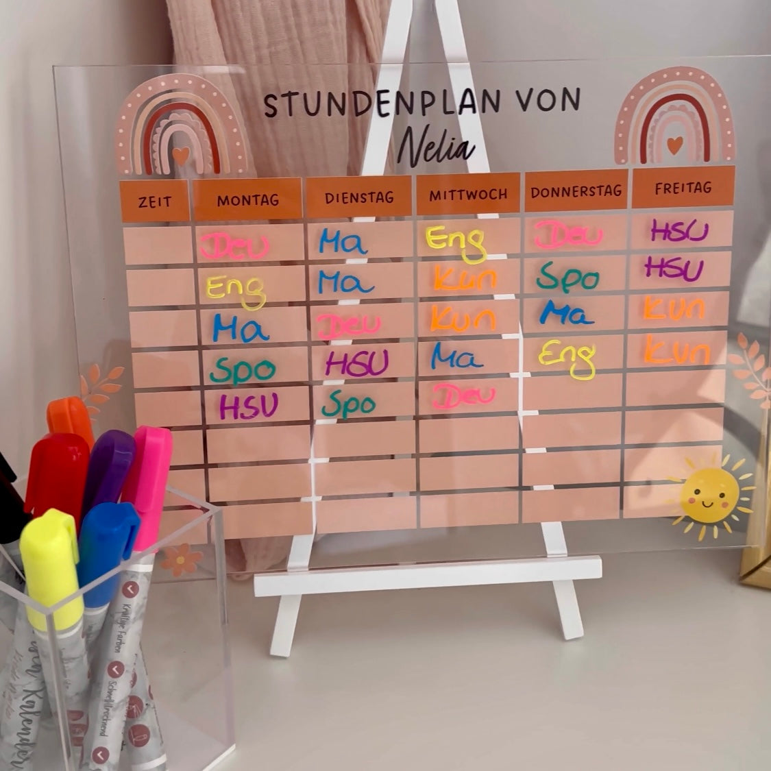 Stundenplan "Regenbogen"