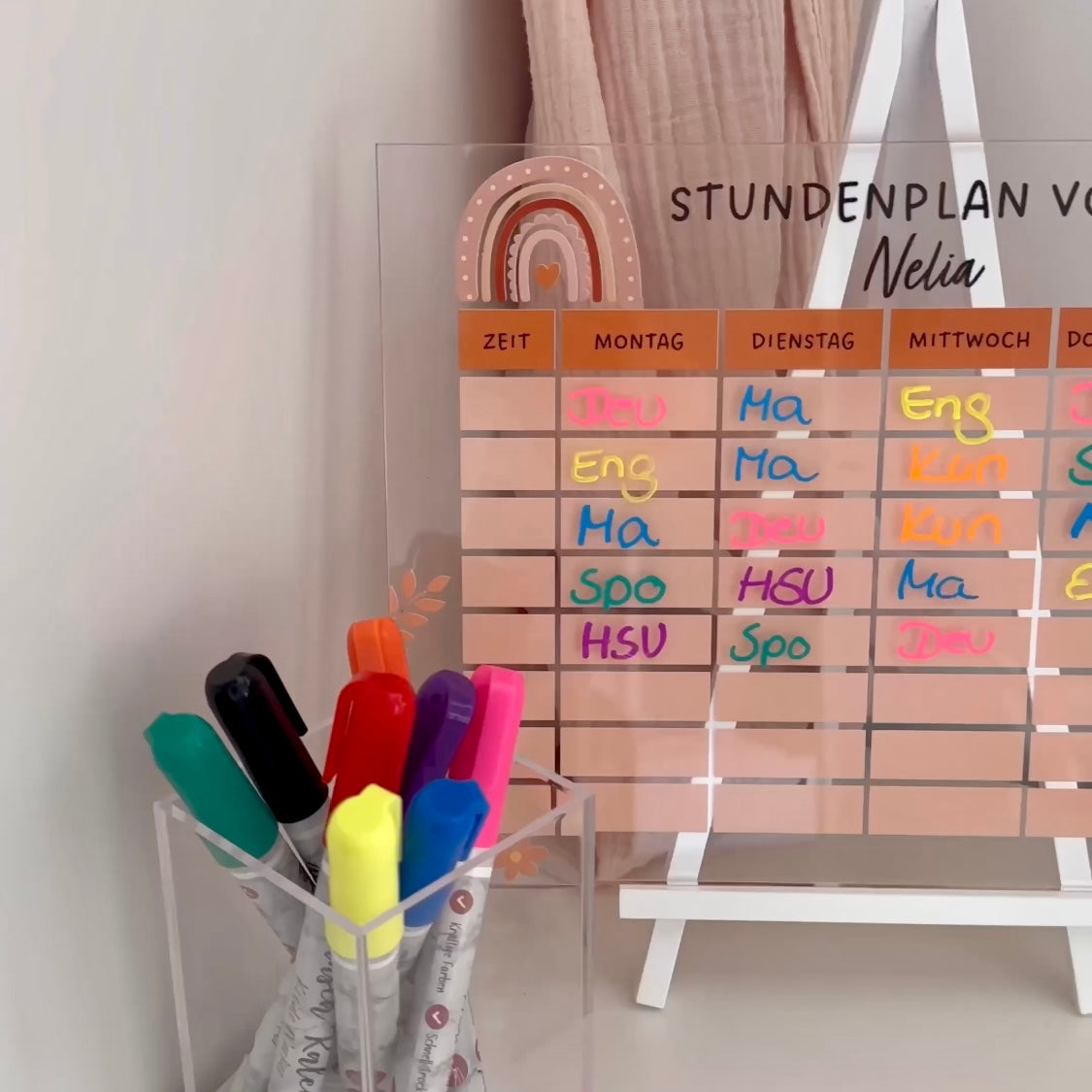 Stundenplan "Regenbogen"