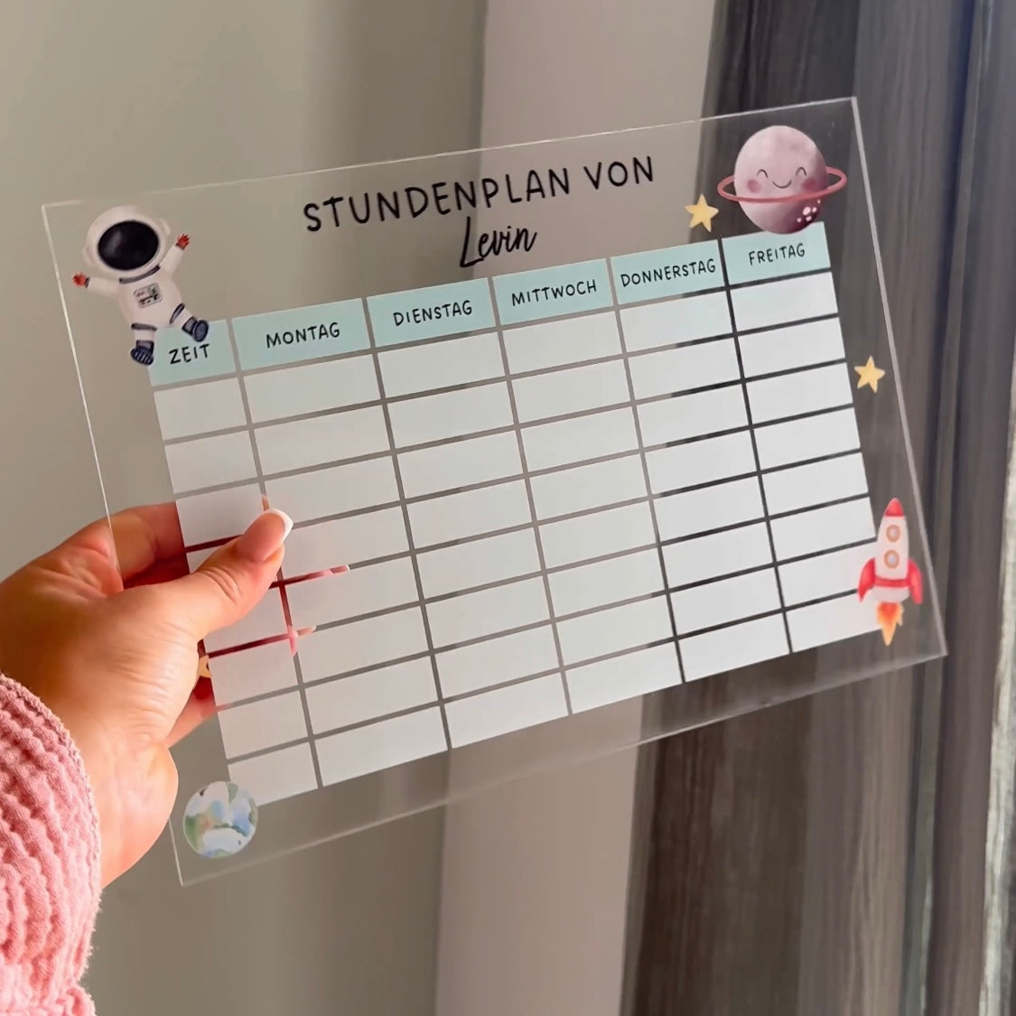 Stundenplan "Weltall"