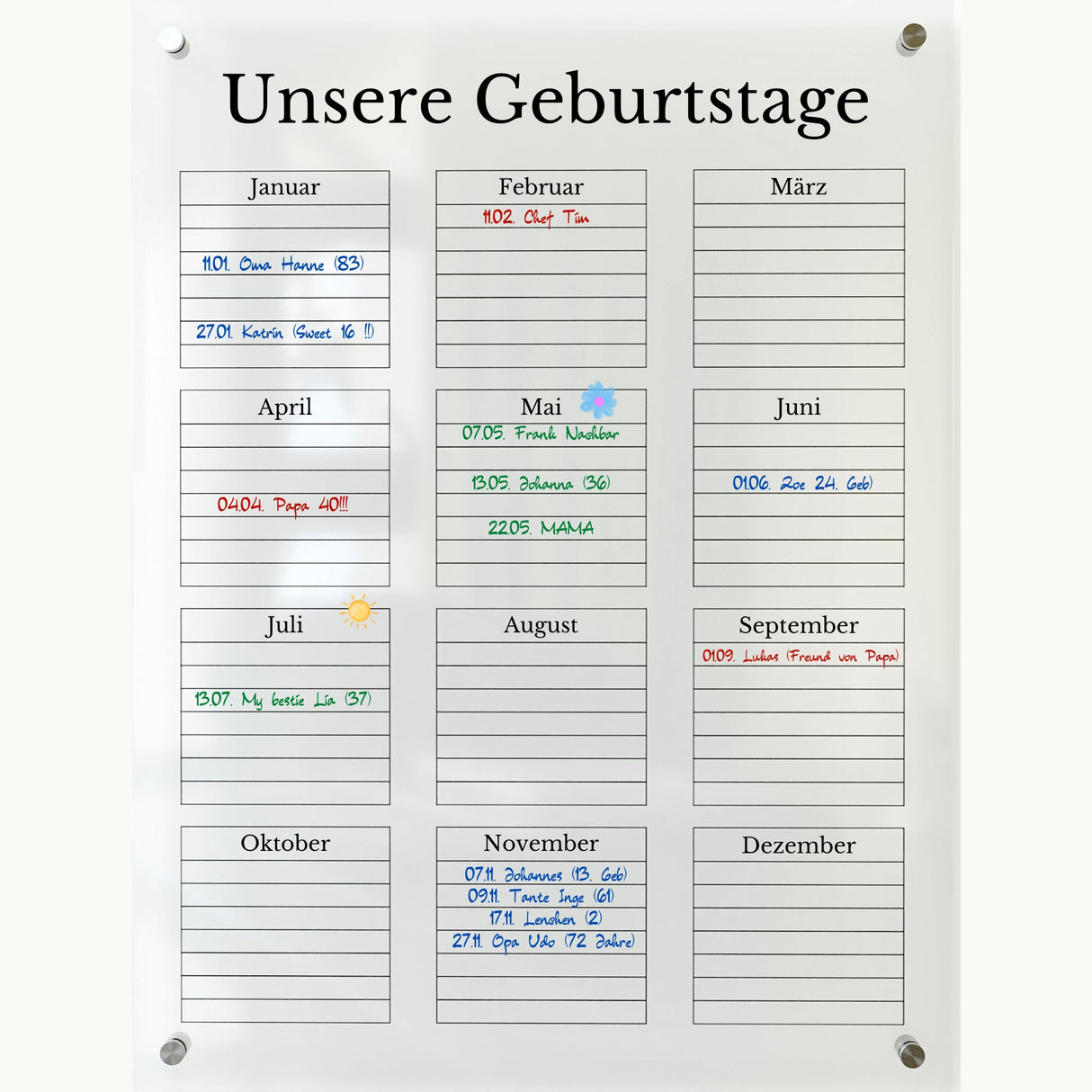 Geburtstagskalender
