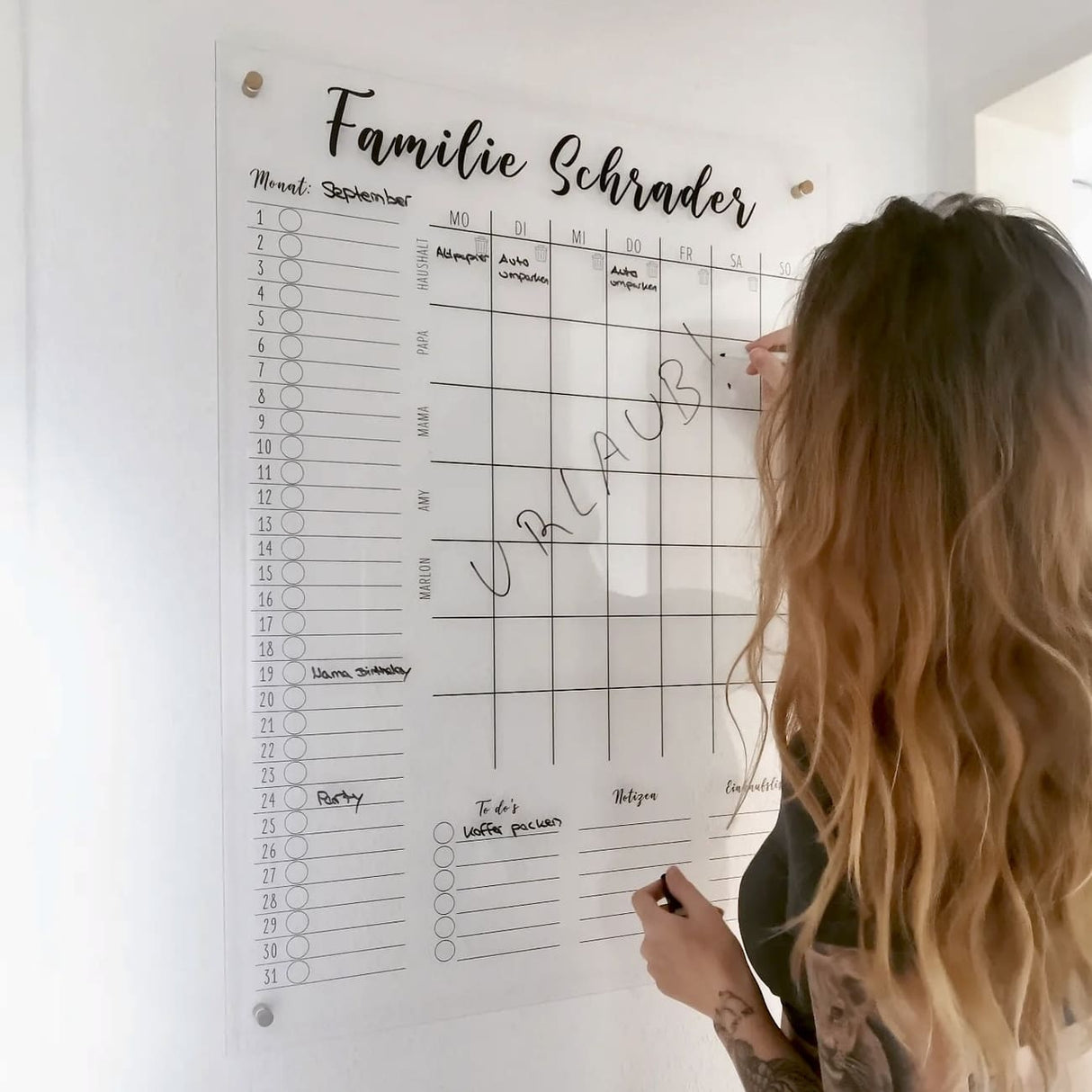 Haushaltsplaner bis 6 Personen @freiraum_ordnung