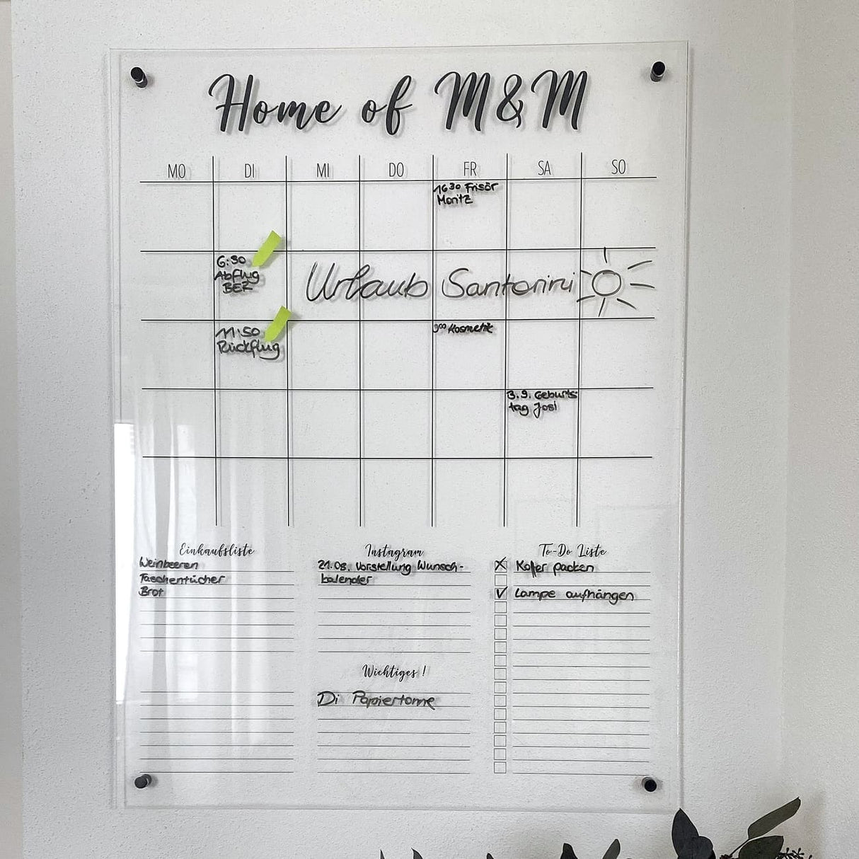 Hochkant 4-Namen Familienplaner