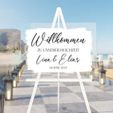 Hochzeitsschild "Traum in Weiß"