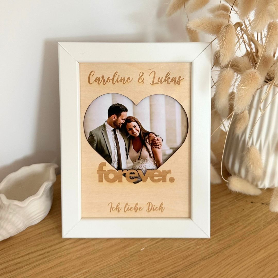 Personalisierter Bilderrahmen "Forever"