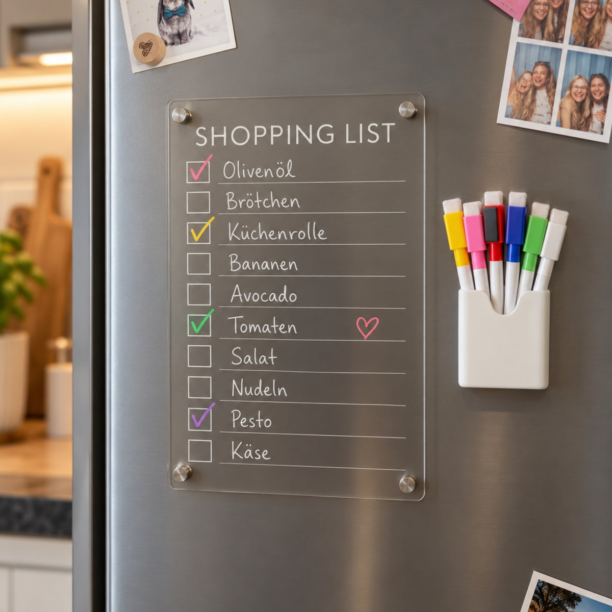 Kühlschrankplaner "Shopping List"