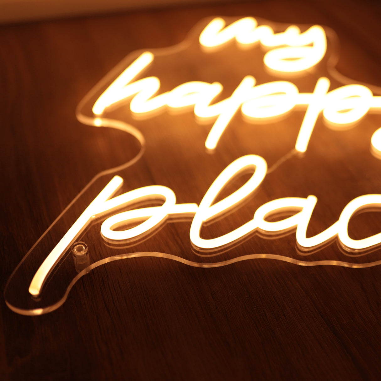 "my happy place"- LED Schriftzug