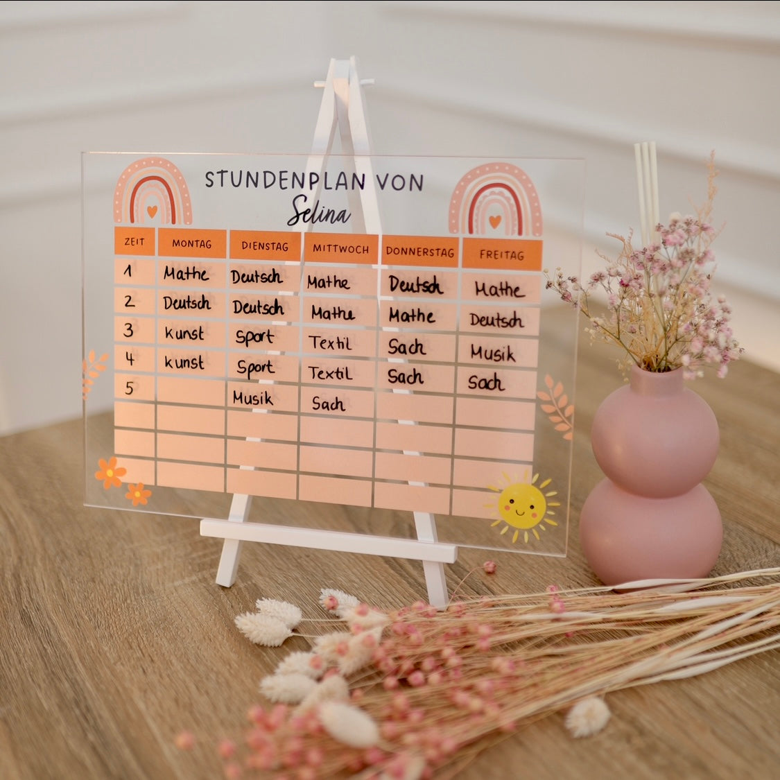 Personalisierbare Stundenpläne zum Ausfüllen  Wunsch Kalender