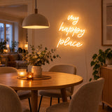 "my happy place"- LED Schriftzug