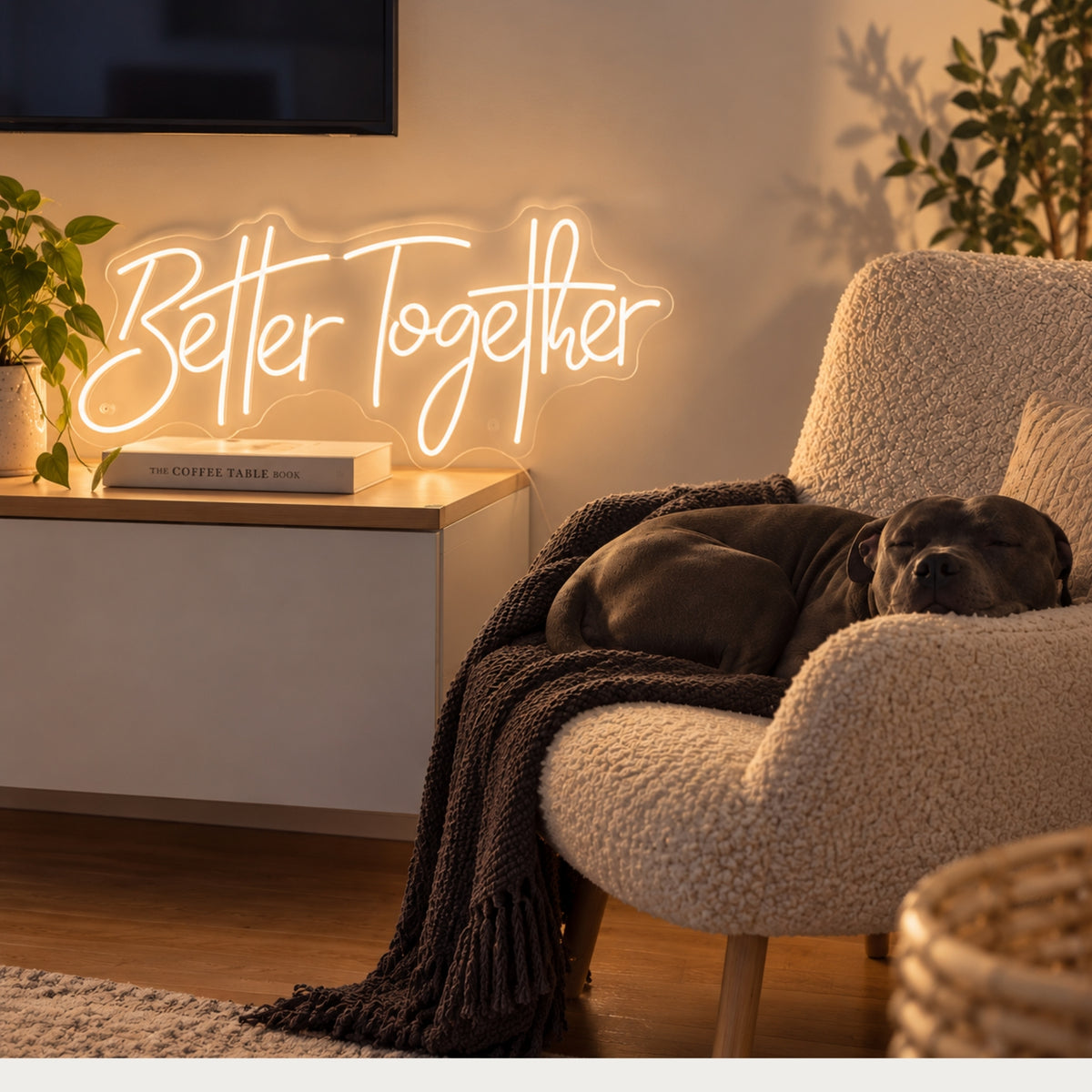 "Better Together" - LED Schriftzug